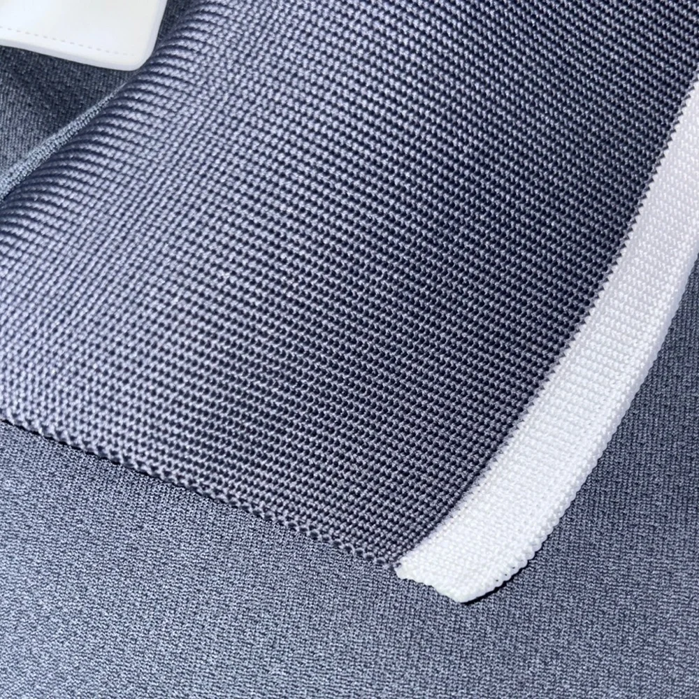 Adidas Men's Charcoal and White Polo Shirt